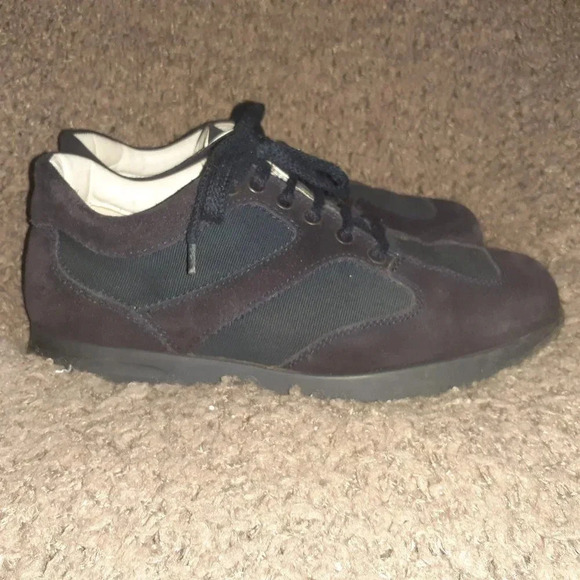 HOGAN-Blue Suede/Textile Sneakers-BN105-Size 6.5 UK-39 EU-8.5 US Woman-7 Men-EX - Picture 4 of 8